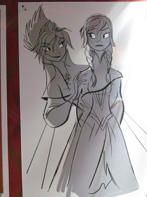  Elsa and Anna Concept Art