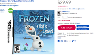  फ्रोज़न Olaf's Quest Game