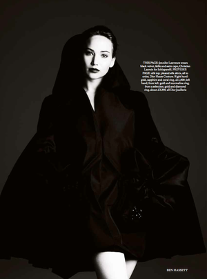  Jennifer Lawrence covers the November issue of Harper’s Bazaar UK
