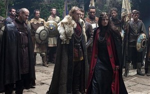  Merlin, Arthur and morgan (Camelot 2011)
