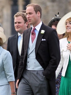 Prince William attends the wedding of James Meade 