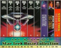  étoile, star Trek VHS Widescreen Collection