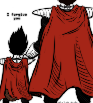  Vegeta with his father