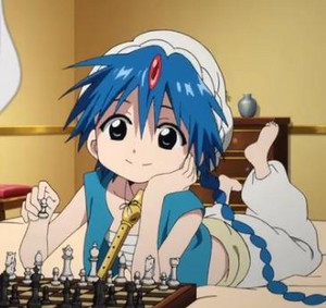  アラジン Playing Chess