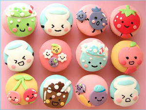  Colourful cupcake ♥
