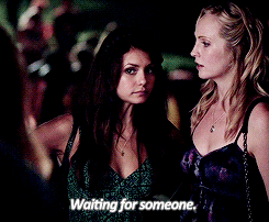  Elena and Caroline in season 5 episode one, “I Know What toi Did Last Summer”