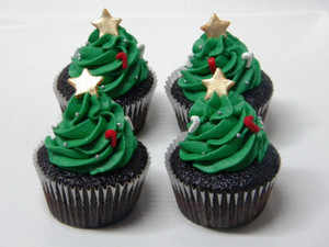  Green cupcakes