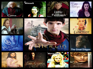  Merlin character collage