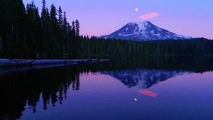  Mount Adams Reflected in Takhlakh Lake, Washington
