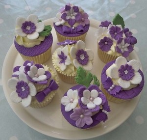  Purple カップケーキ