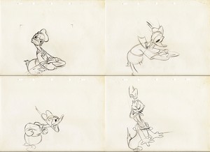  Walt disney Sketches - Donald bebek