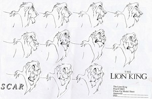  Walt ডিজনি Sketches - Scar