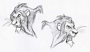  Walt 迪士尼 Sketches - Scar