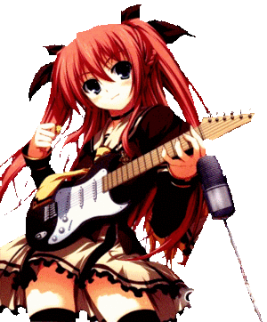  Аниме girl гитара