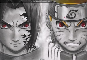  saskae vs Naruto