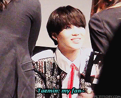  131018 when WithTaemin fansite noona asked Taemin during the fansign