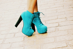  Blue High Heels