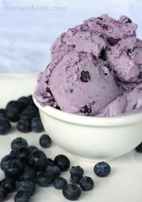  蓝莓 冰激凌