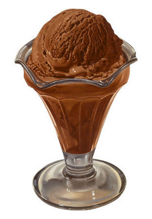 sorvete de chocolate