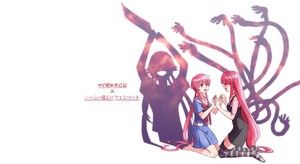 Elfen Lied x Mirai Nikki Crossover ~ Lucy / Nyu / Kaede & Yuno