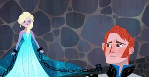  《冰雪奇缘》 Elsa's Icy Magic and Anna's Act of True 爱情 Illustrations