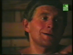 Josef Vana in hot sauna..