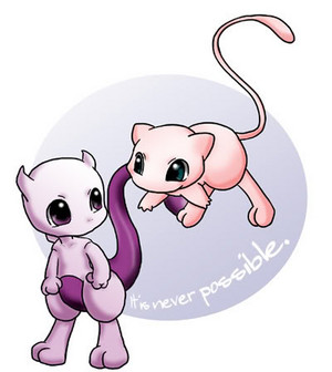  Mew and Mewtwo
