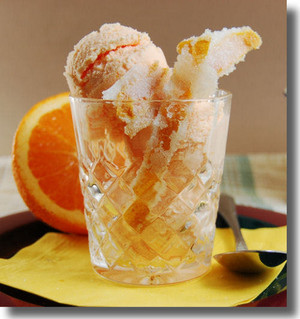  オレンジ アイスクリーム