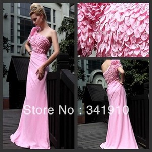  merah jambu Dress