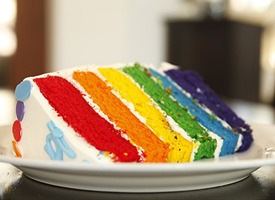  arco iris, arco-íris Cake