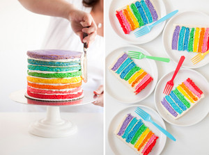  arco iris Cake