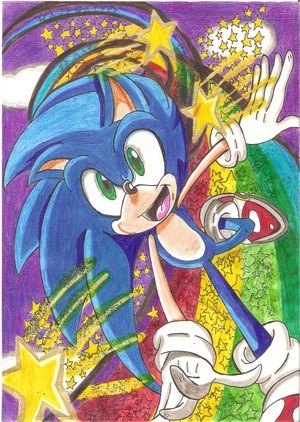  Sonic on радуга Road
