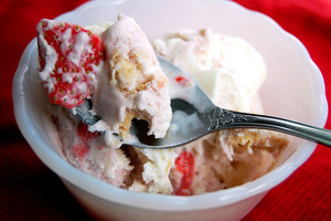  fraise Cheesecake crème glacée