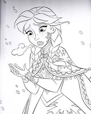  Walt Disney Coloring Pages - Princess Anna