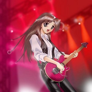  anime girl gitara