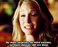  Caroline asks Tyler to let his Amore for her overcome his need for revenge against Klaus: Tyler says