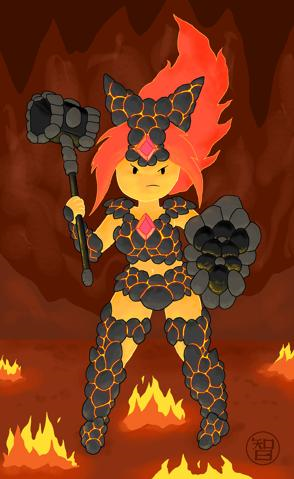 Coal armor flame princess