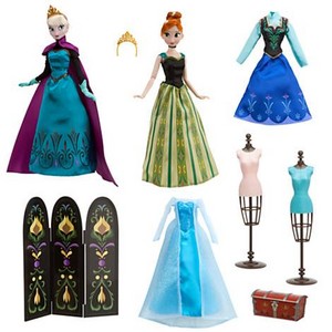 Disney Frozen Anna and Elsa Deluxe 11” Fashion Doll Set