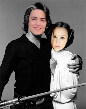  Eric and مورگن as Luke and Leia
