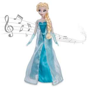  Frozen disney Store bernyanyi Elsa Doll