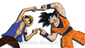  Goku and Luffy