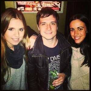 Josh with fans in Madrid