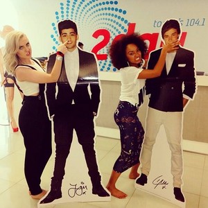  Leigh-Anne & Perrie with 1D figures