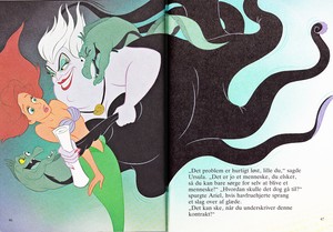 Walt Disney Book Images - Flotsam, Princess Ariel, Ursula & Jetsam