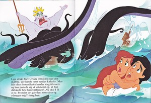 Walt Disney Book Images - Ursula, Princess Ariel & Prince Eric