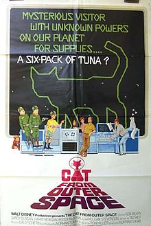  1978 迪士尼 Film, "The Cat From Outer Space" Movie Poster