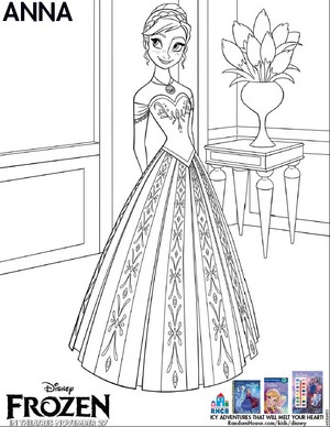  Anna coloring page