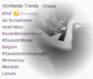  Worldwide Trends on Twitter / 7.11.2013 → happy limoversary
