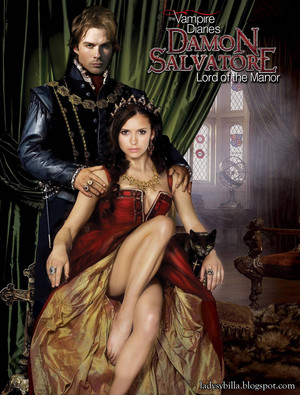 Damon and Elena in Damon Salvatore: Lord of the Manor