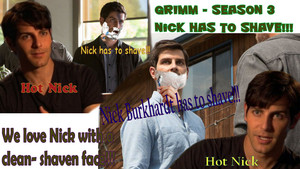 Nick Burkhardt has to shave!!! - Grimm - Season 3